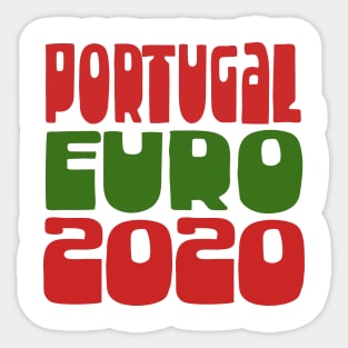 Portugal Euro 2020 Soccer Gift Design Sticker